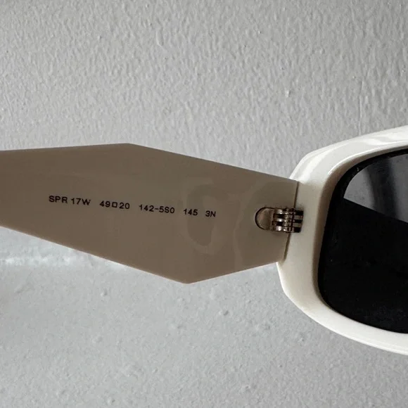 Prada Ivory Sunglasses with Dark Lenses - Picture 4 of 5